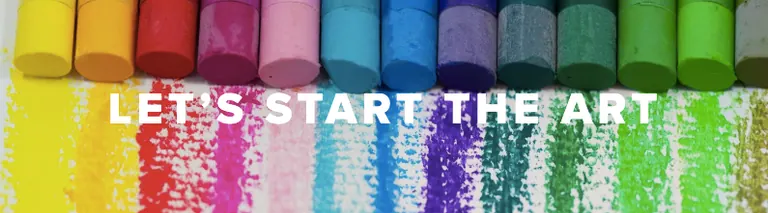 Colorful chalk art image for a Pacifica children’s art studio where young kids can explore arts and crafts