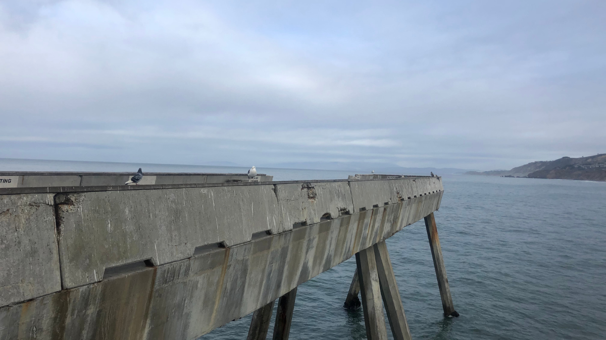 Pacifica Pier on a cloudy day