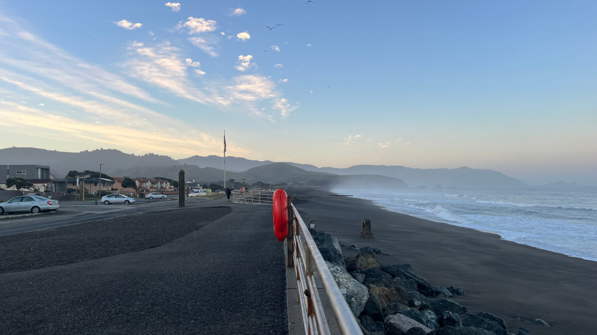 Sharp Park beach sunrise.
